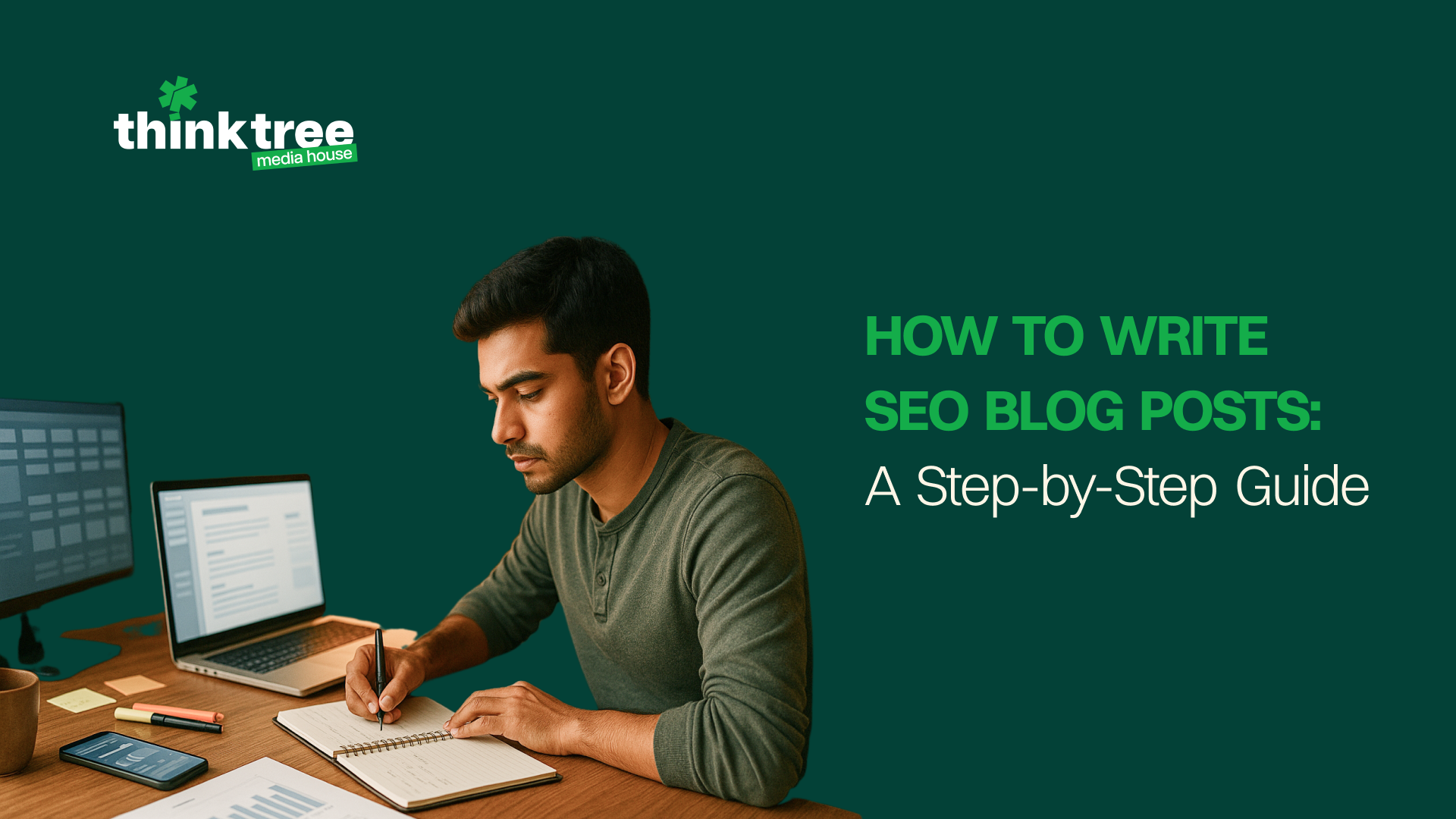 Planning and executing an SEO blog writing strategy, emphasizing content research and structured writing for search engine optimization.