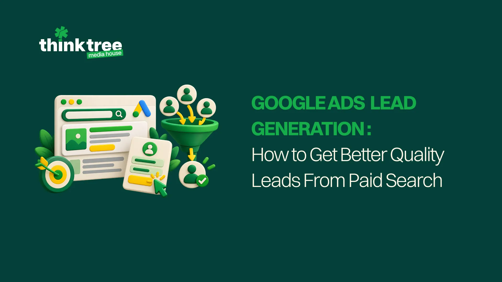 Google Ads campaign funnel showing targeted leads and paid search conversion strategies