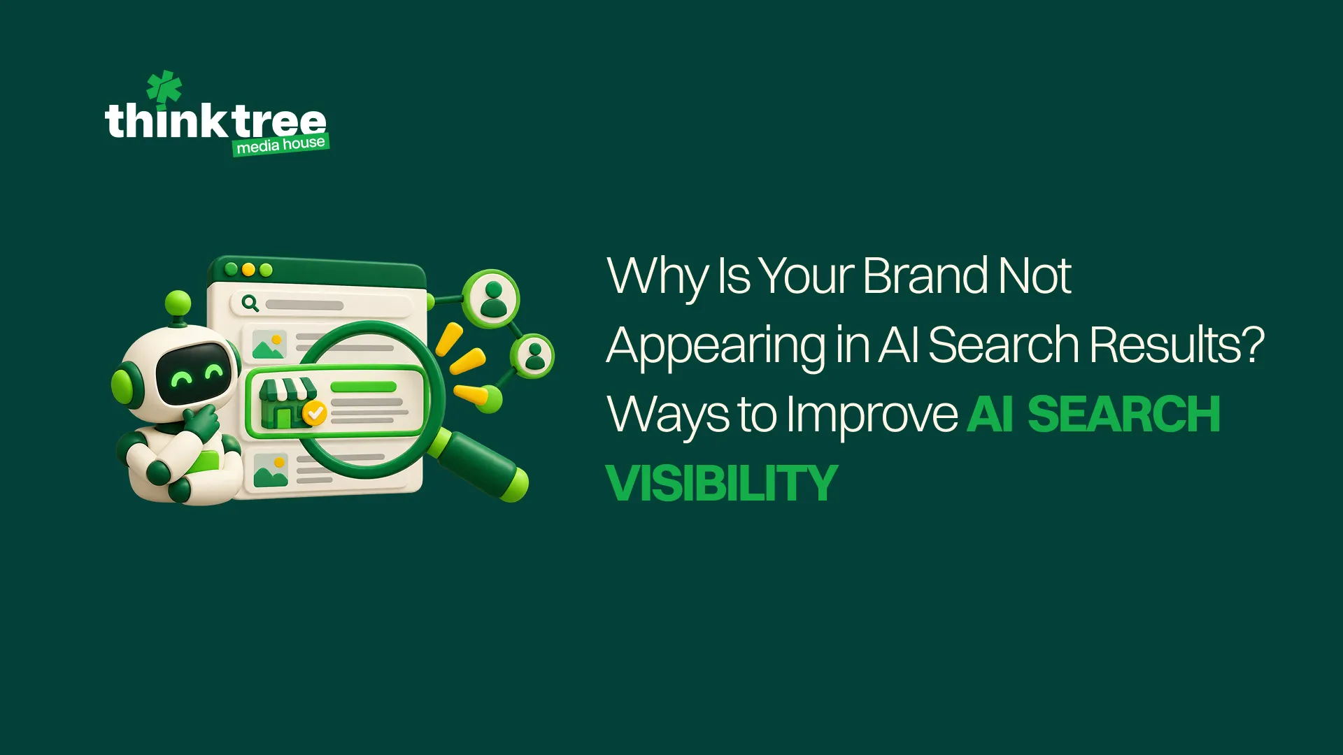 AI search optimization concept showing brand visibility and search discoverability strategies